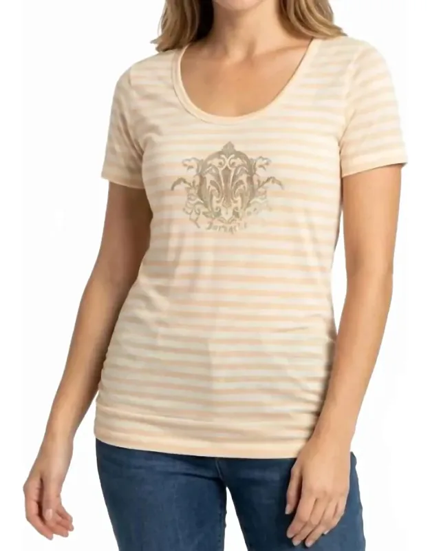 Stripe Foil Crest Shirt