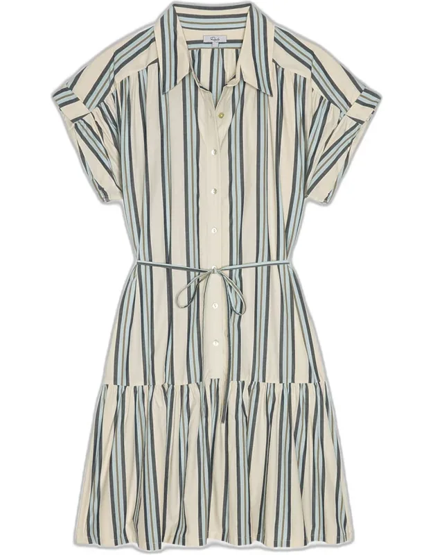Stripe Cotton Mini Dress