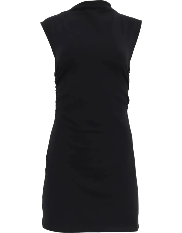 Mock Neck Mini Dress