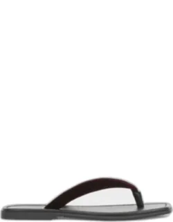 Clea Velvet Thong Sandals