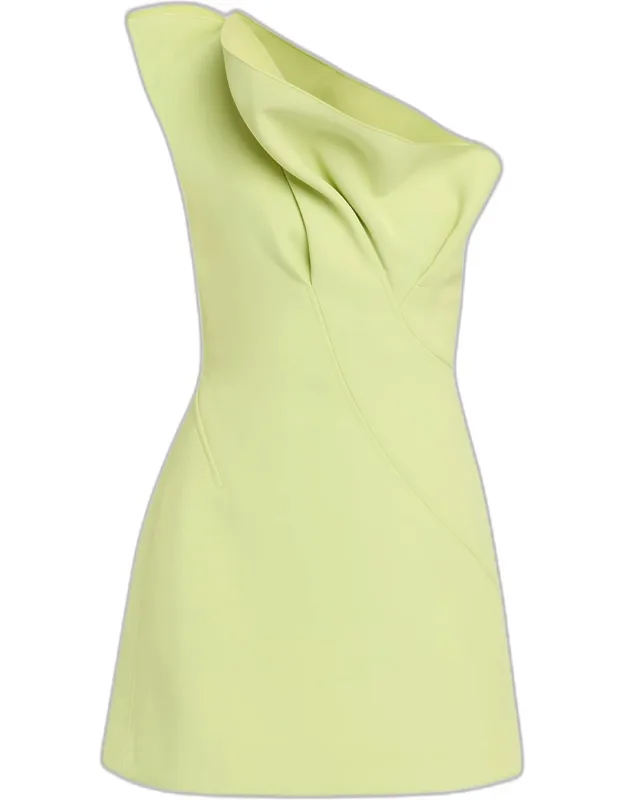 Lugano One-shoulder A-line Mini Dress