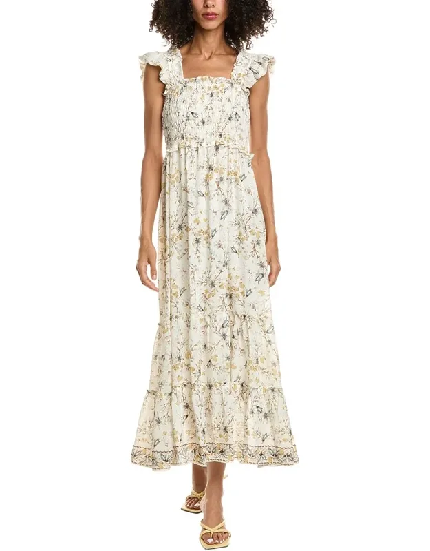 Flutter Sleeve Maxi Dress