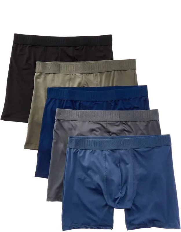 Set Of 5 Performance Boxer Briefs