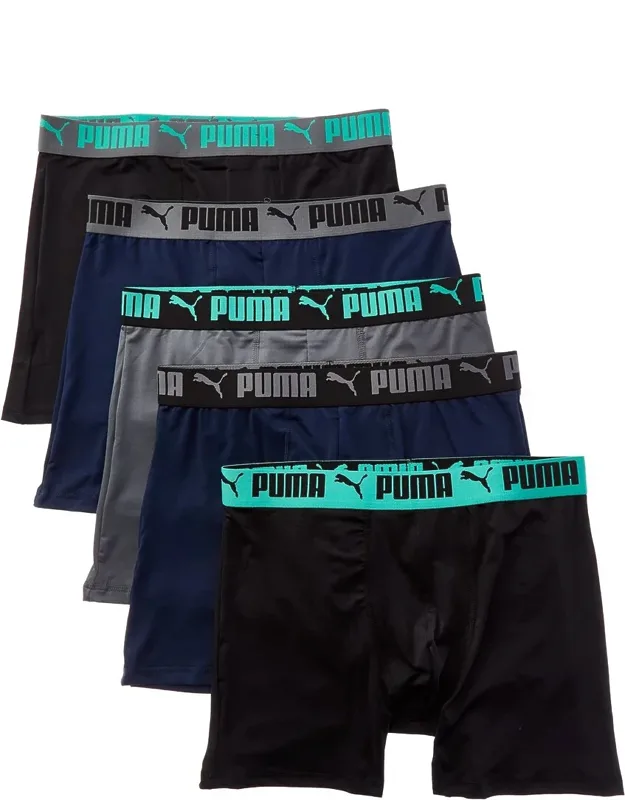 Set Of 5 Performance Boxer Briefs