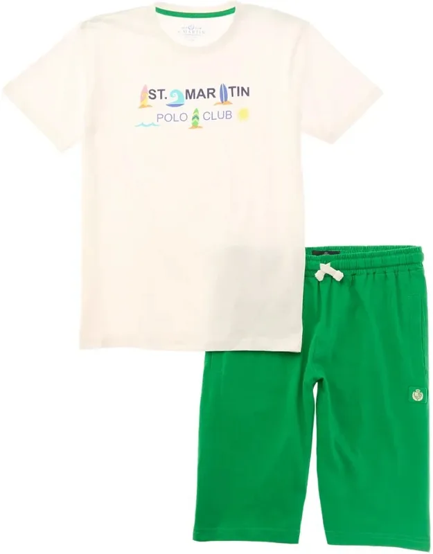 2pc Jersey T-shirt & Bermuda Short Set
