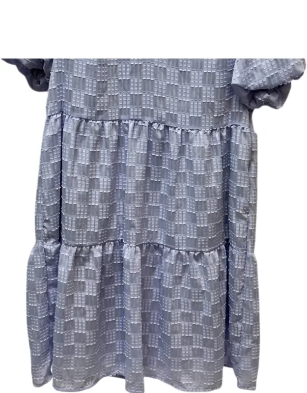 V Neck Checkered Dress