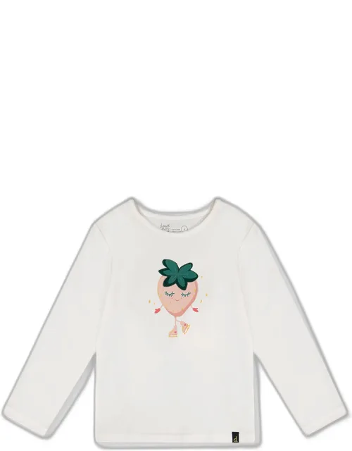 Long Sleeve Organic Cotton Strawberry T-shirt