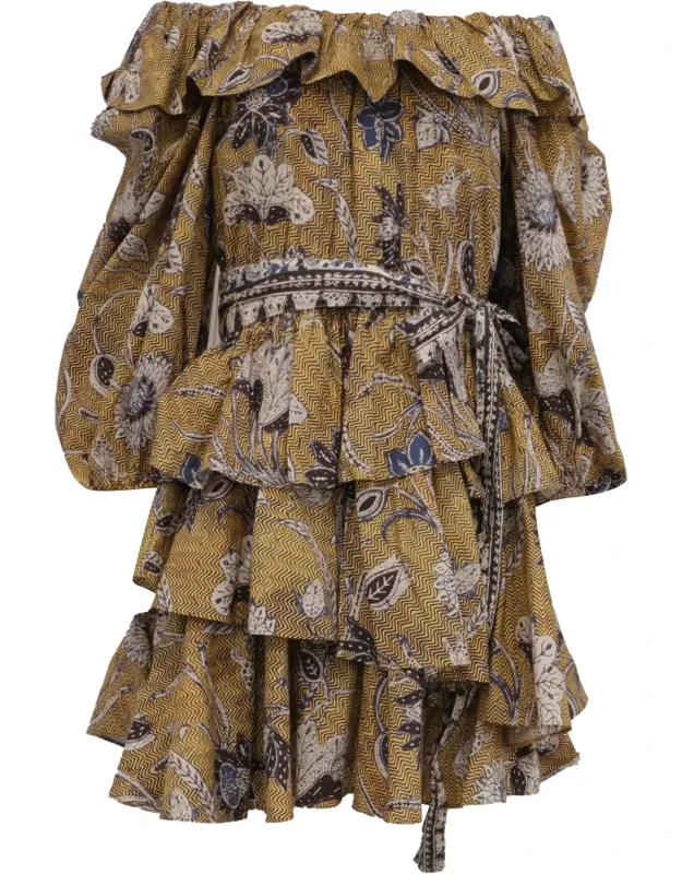 Ruffled Mini Dress