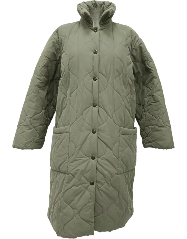 Single-breasted Quilted Coat