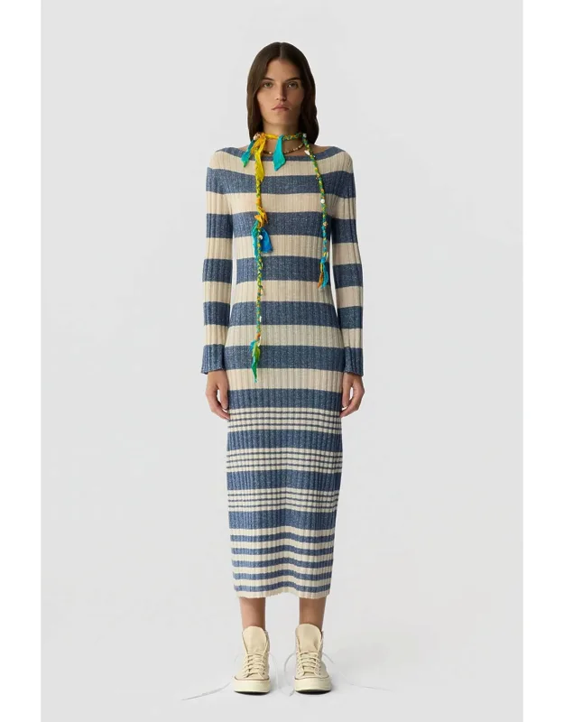 Striped Rib Dress