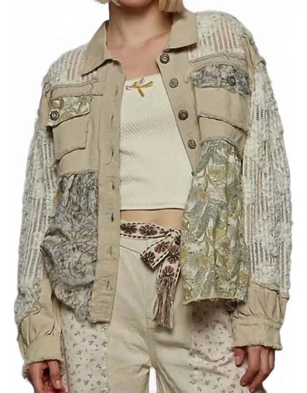 Balloon Sleeve Woven Jacket