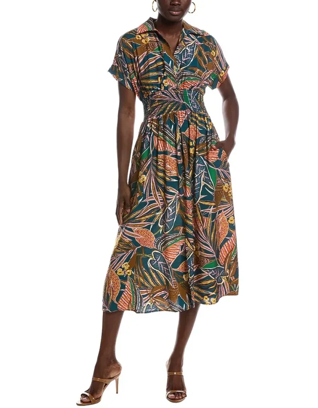 Short Sleeve Midi Dress