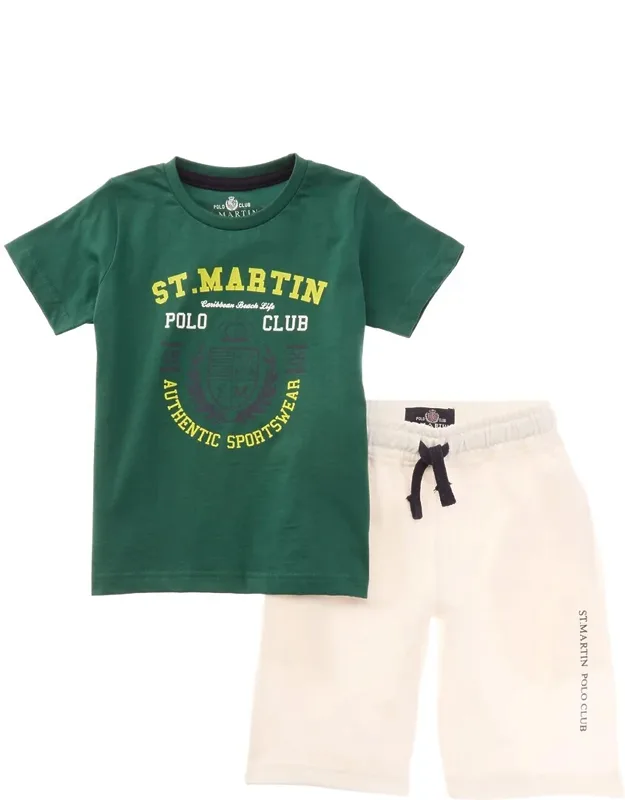 2pc Jersey T-shirt & Bermuda Short Set