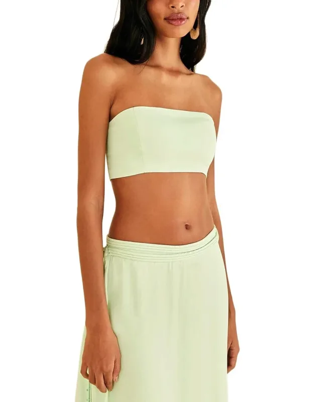 Mint Sleeveless Crop Top
