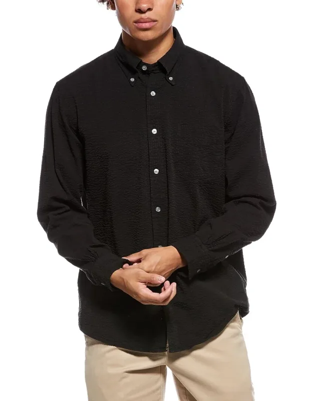 Solid Seersucker Shirt
