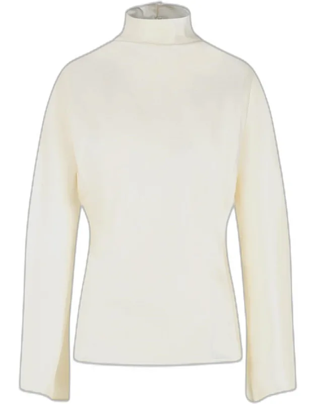 Acetate Blend Blouse