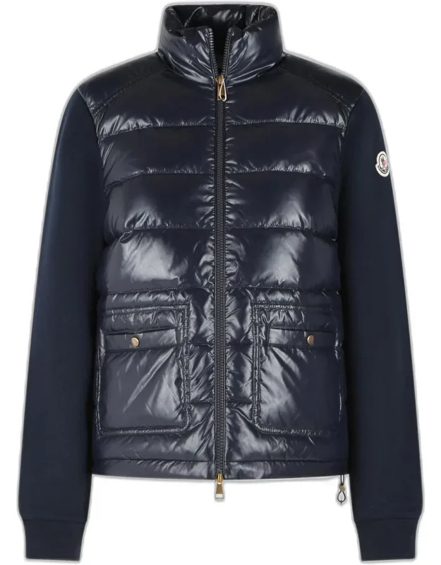 Cotton Blend Padded Sweater