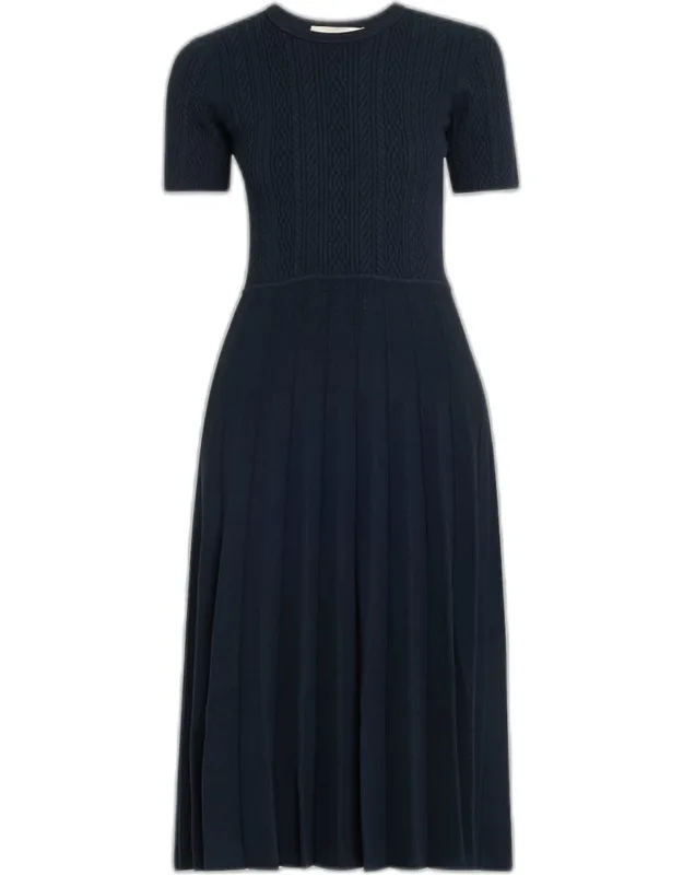 Cable Knit Midi Dress