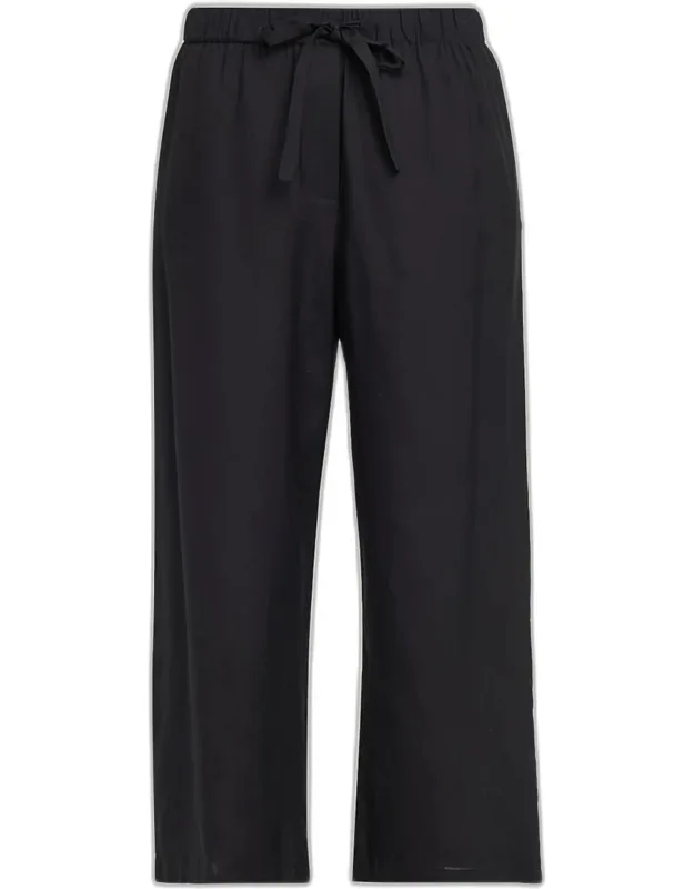 Piped Silk Pajama Pants