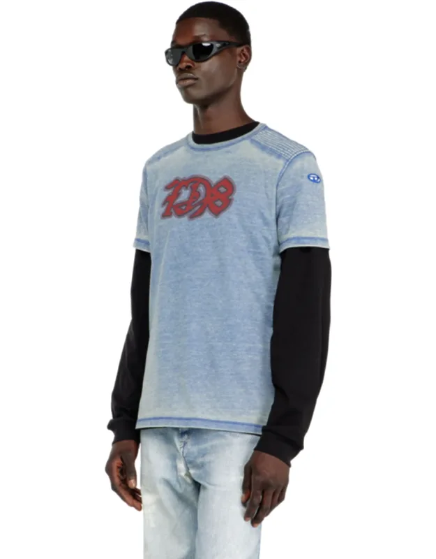 Burnout T-shirt With D78 Print
