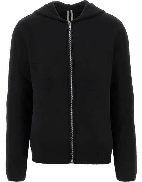 Zip-up Knitted Hoodie