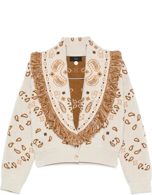 Paisley-pattern Fringed Jacket