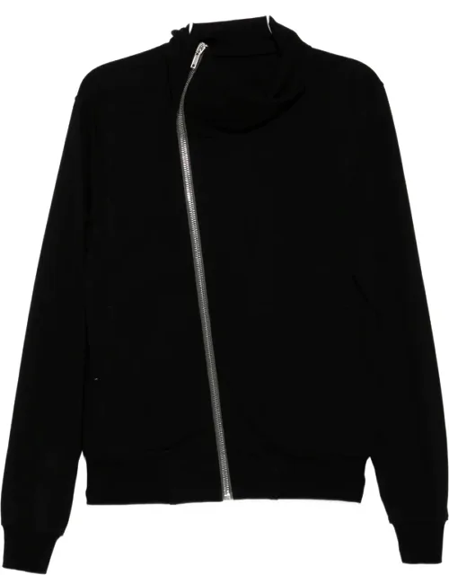 Asymmetric-zip Funnel-neck Jacket