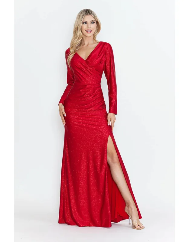 Mother Of The Bride Dress V-neck Long Formal Gown