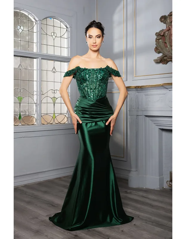 Mermaid Strapless Prom Gown