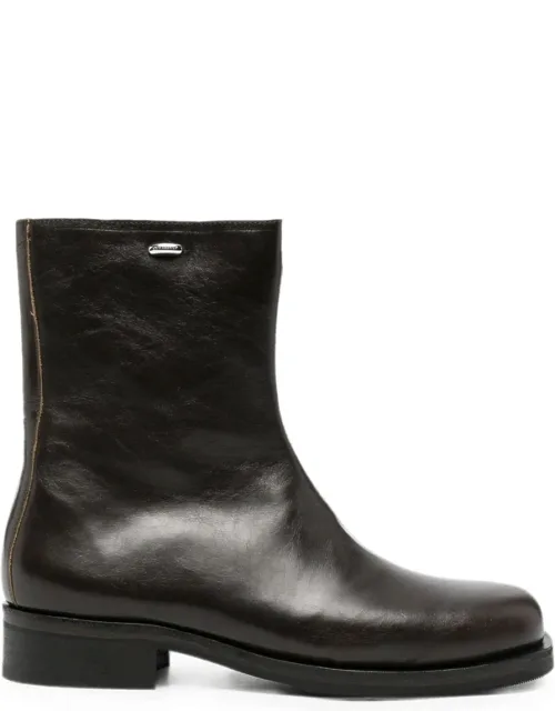 Leather Biker Boots