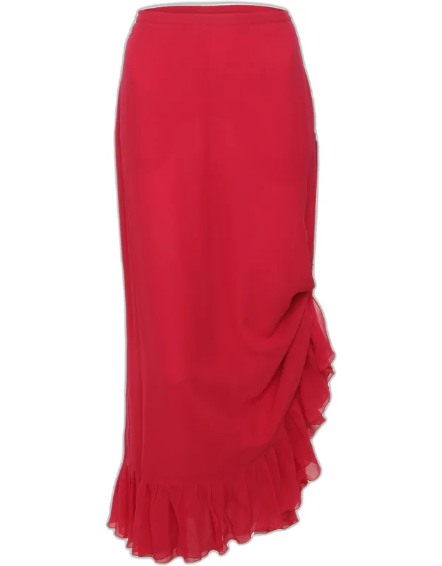 Ruffled Midi Skirt