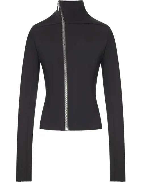 Fitted Jacket With Asymmetric Zip