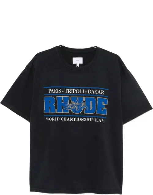 Logo-print Short-sleeve T-shirt With Graphic Print And Crew Neck