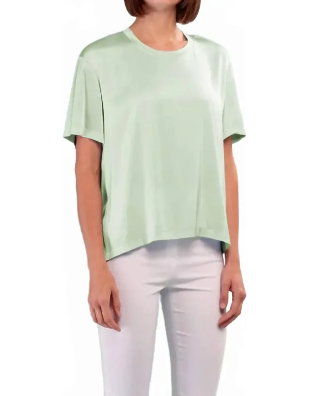 Mila Satin Short Sleeve Tee