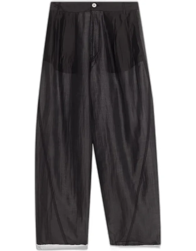 Phebe Double-sided Wide-leg Pants With Chain
