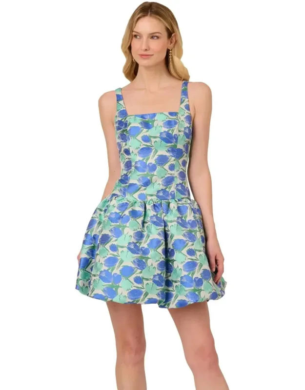 Tulip Jacquard Dress