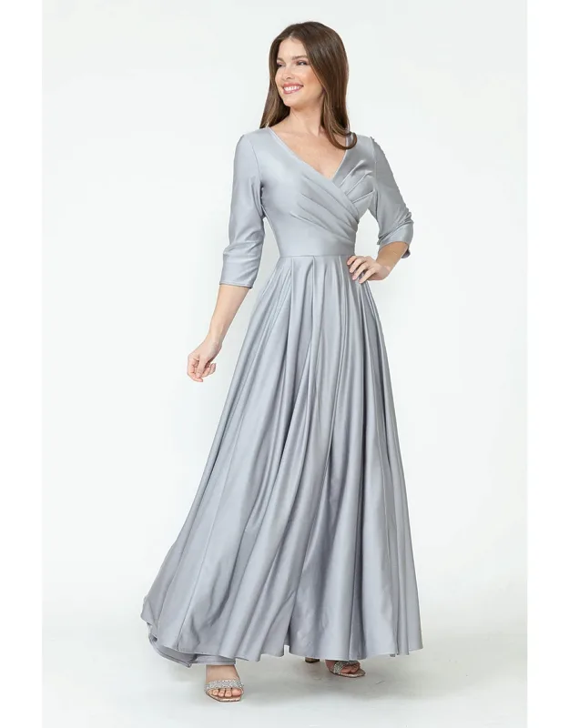 Mother Of The Bride Dress 3/4 Sleeve A-line Gown