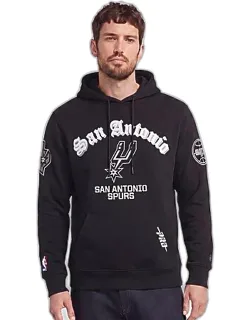 San Antonio Spurs Nba Old English Fleece Pullover Hoodie