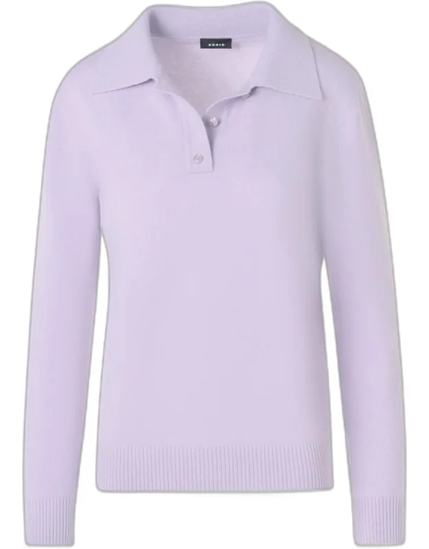 Cashmere Knit Polo Sweater
