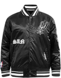 San Antonio Spurs Nba Old English Satin Jacket