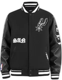 San Antonio Spurs Nba Old English Wool Varsity Jacket