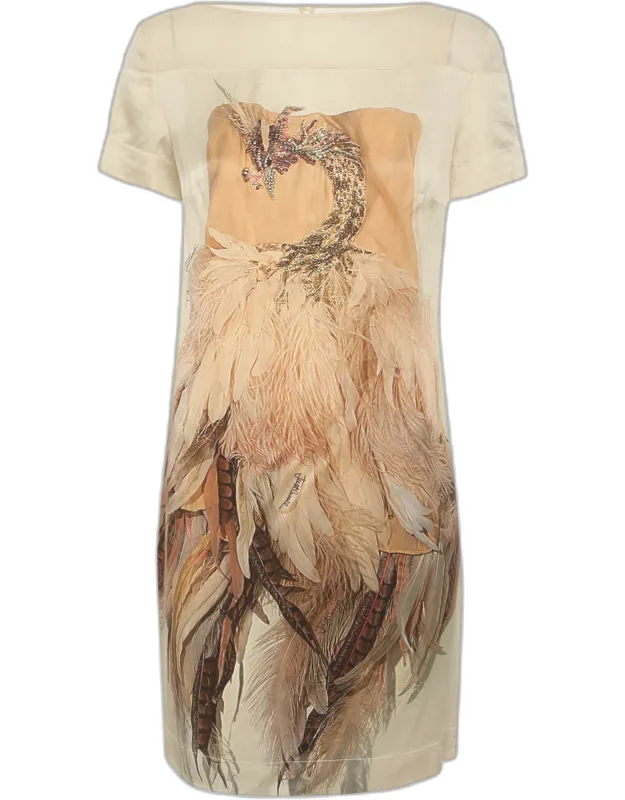 Printed Silk Mini Dress