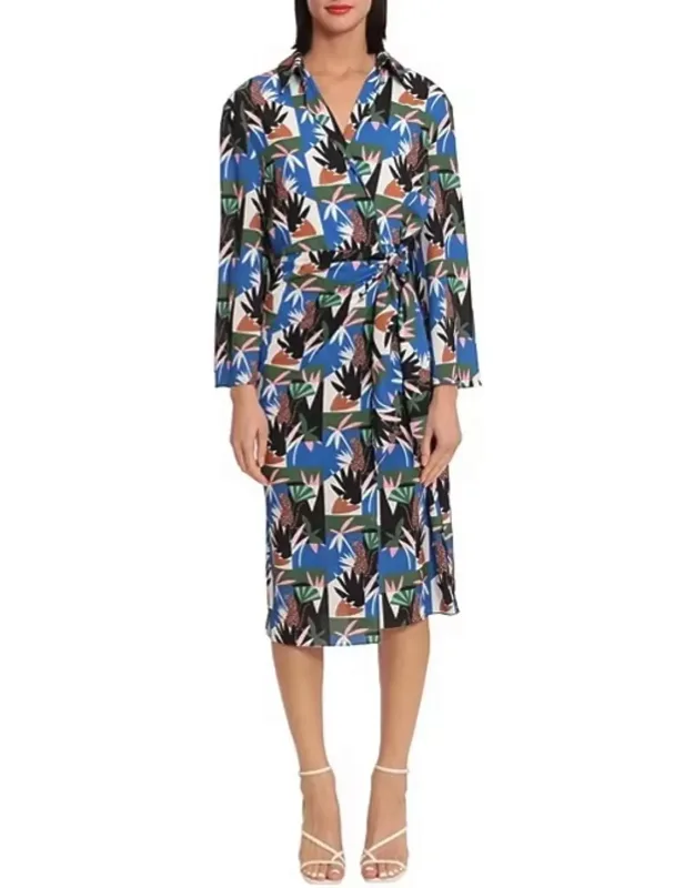 Long Sleeve Wrap Dress