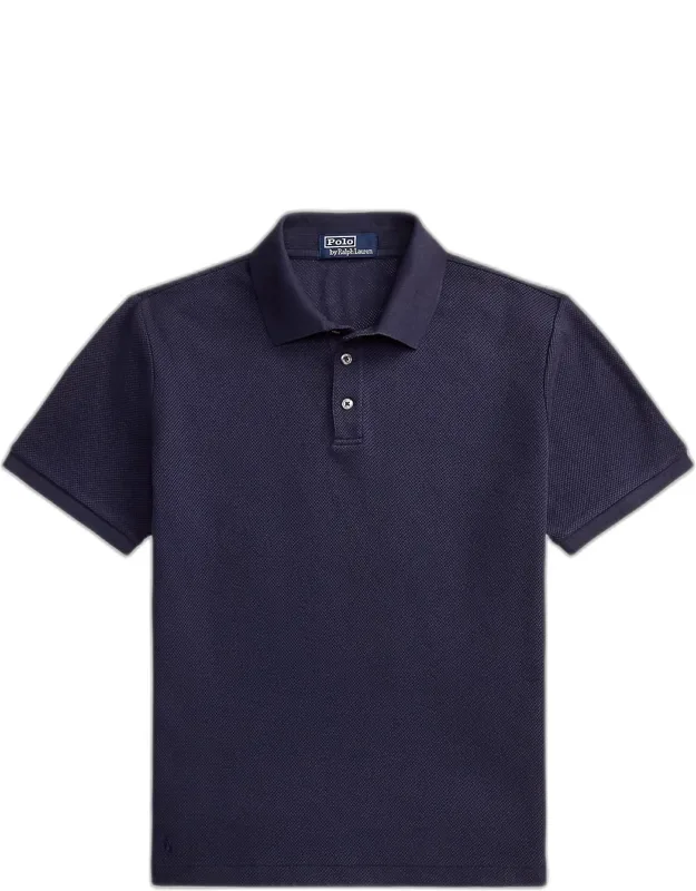 Pointelle Jersey Polo Shirt