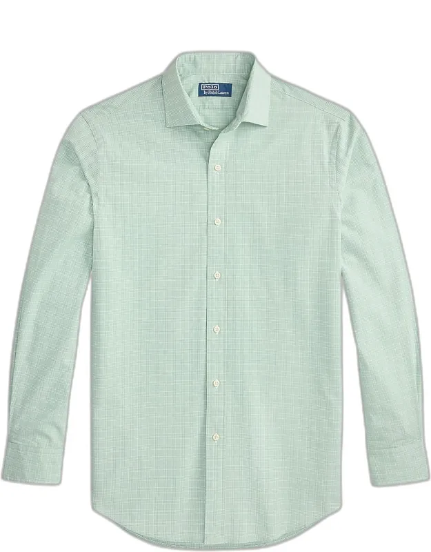 Classic Fit Glen Plaid Poplin Sport Shirt