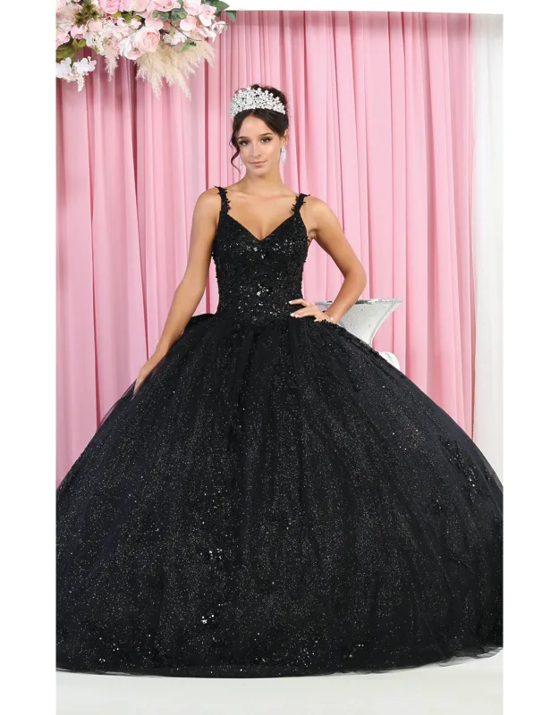 Quinceanera Dress Ball Gown Glitter Train Sweet