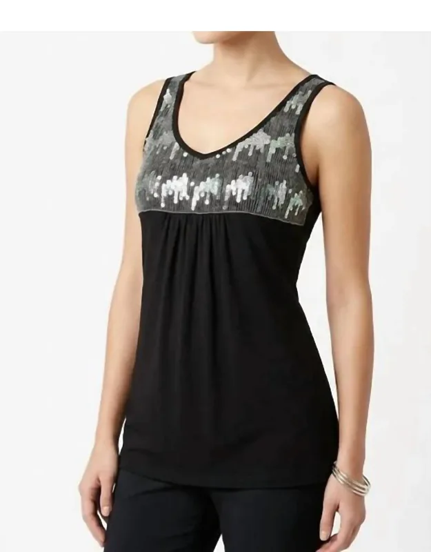 Sequin Tunic Top