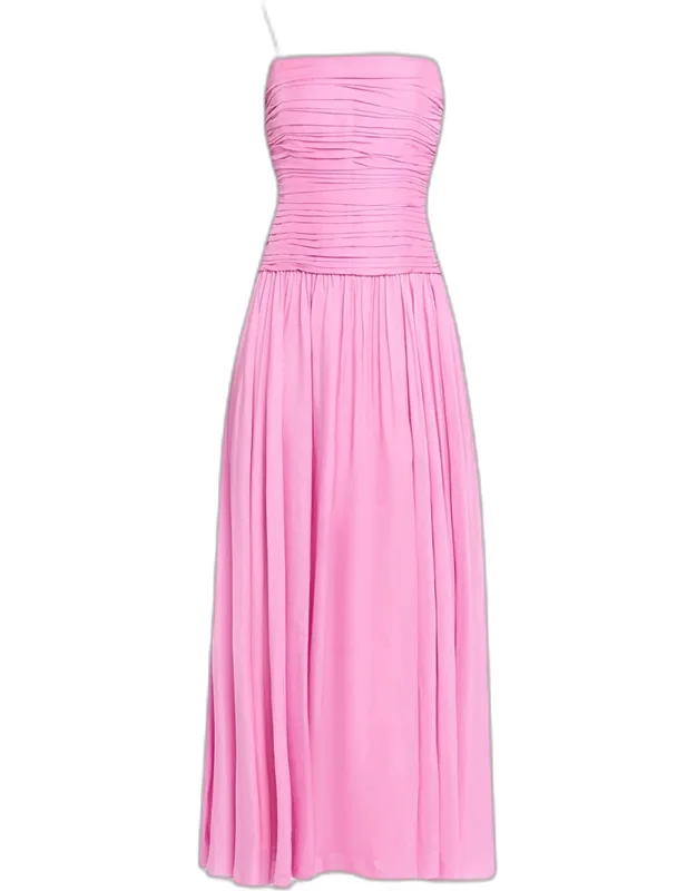 Linen-blend Maxi Dress