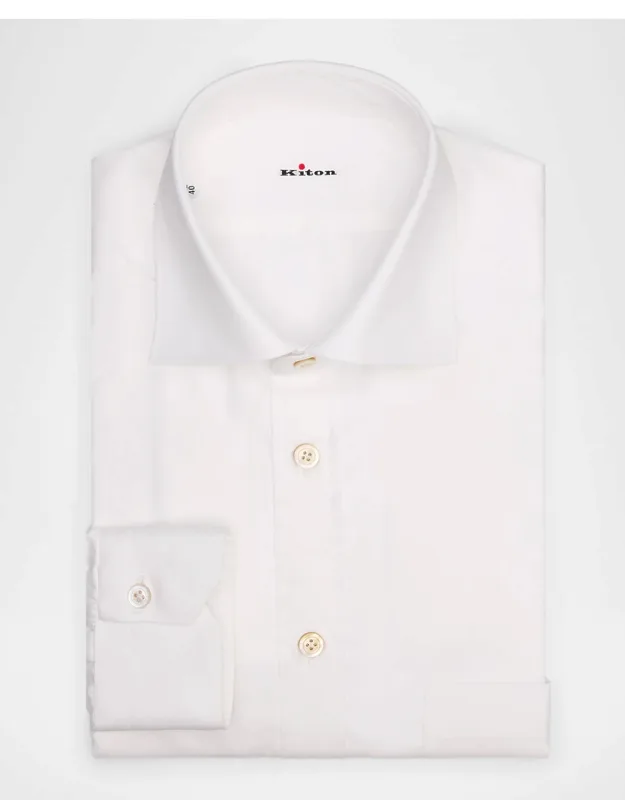 Cotton Chest-pocket Dress Shirt