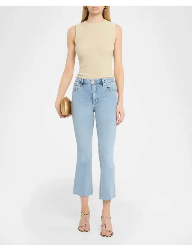 Le Sleek Straight Crop Jeans